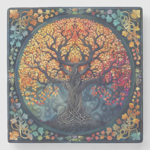 Dessous-de-verre En Pierre Dessous de verre en pierre celtique de l'arbre de 