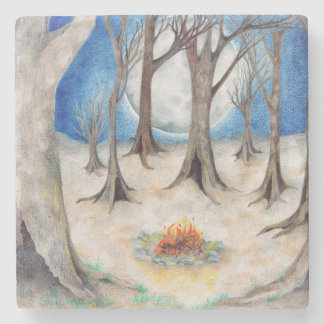 Dessous-de-verre En Pierre dessous de verre en pierre "Coven d'arbres"