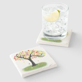 Dessous-de-verre En Pierre Dessous de verre en pierre de l'arbre d'automne