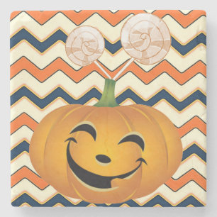 Dessous-de-verre En Pierre Dessous de verre en pierre de marbre d'Halloween