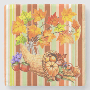 Dessous-de-verre En Pierre Dessous de verre en pierre de marbre Thanksgiving