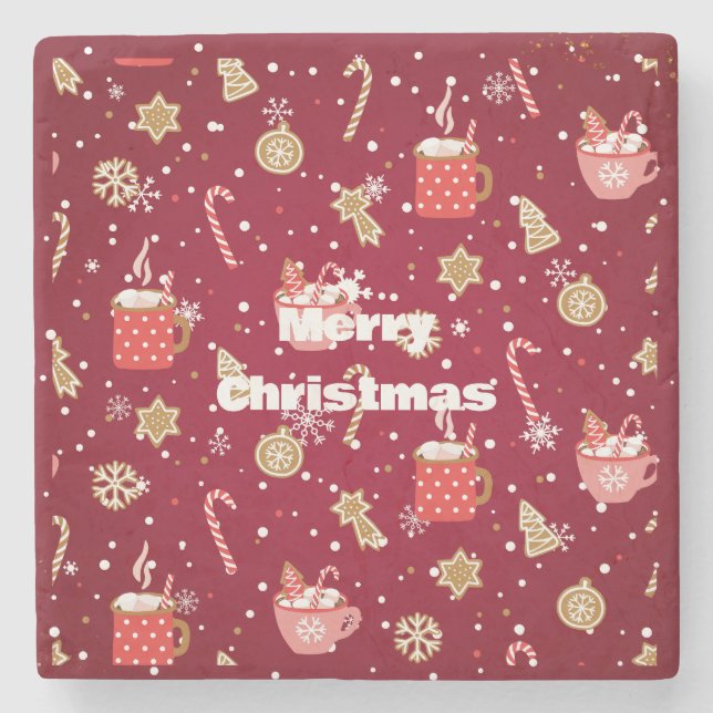 Dessous-de-verre En Pierre Dessous de verre en pierre de Noël (Devant)