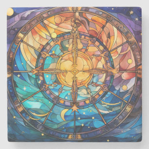 Dessous-de-verre En Pierre Dessous de verre en pierre de verre céleste