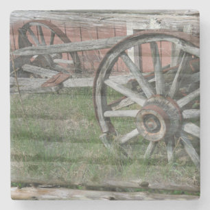 Dessous-de-verre En Pierre Dessous de verre en pierre de Wagon rustique de st
