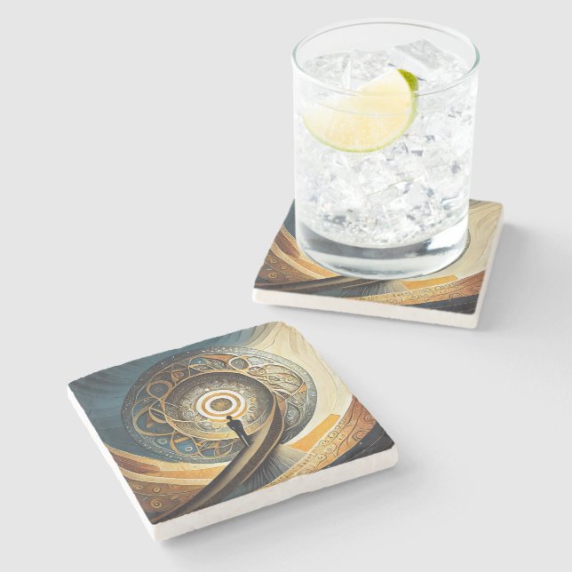 Dessous-de-verre En Pierre Dessous de verre en pierre design (Côté)