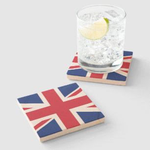 Dessous-de-verre En Pierre dessous de verre en pierre d'Union Jack (drapeau b