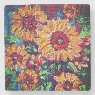 Dessous-de-verre En Pierre Dessous de verre en pierre Fleurs