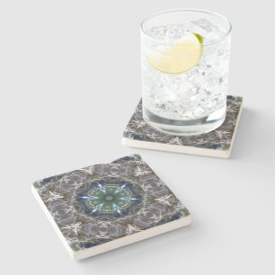 Dessous-de-verre En Pierre Dessous de verre en pierre folk Mandala