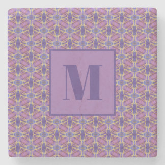 Dessous-de-verre En Pierre Dessous de verre en pierre initial violet et lavan