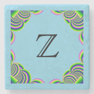 Dessous-de-verre En Pierre Dessous de verre en pierre Monogramme MultiColor F