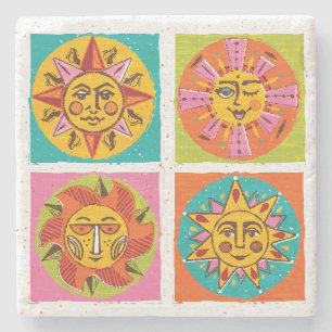 Dessous-de-verre En Pierre Dessous de verre Mod Sun Face