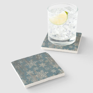 Dessous-de-verre En Pierre dessous de verre rustiques de vacances de Noël de