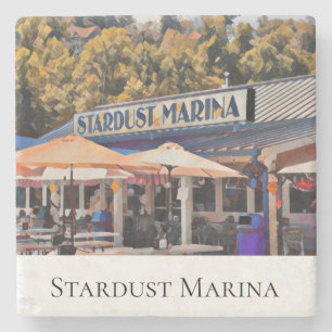 Dessous-de-verre En Pierre Dessus de table en pierre de la marina Stardust