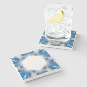 Dessous-de-verre En Pierre Diamants bleus
