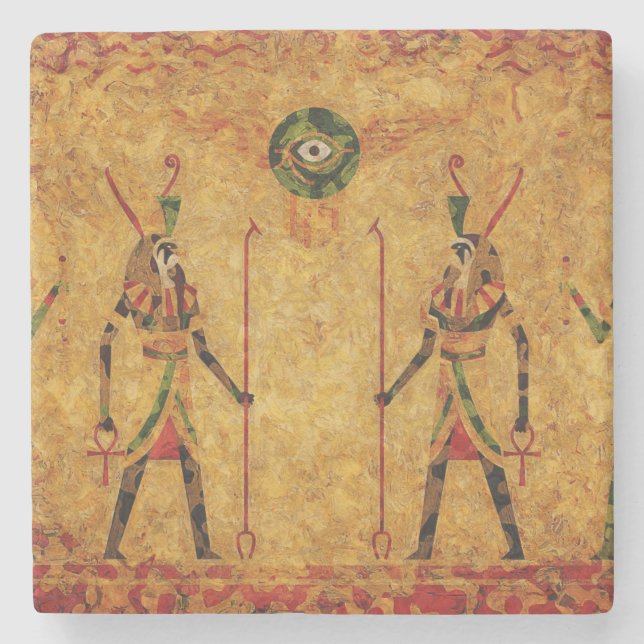 Dessous-de-verre En Pierre Dieux égyptiens (Devant)