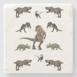 Dessous-de-verre En Pierre Dinosaur en pierre de marbre