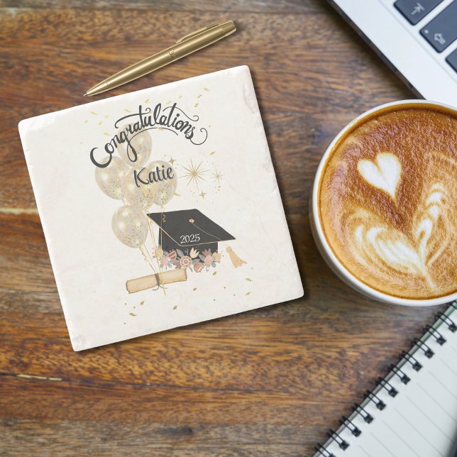 Dessous-de-verre En Pierre Diplôme Cadeau moderne (Créateur téléchargé)