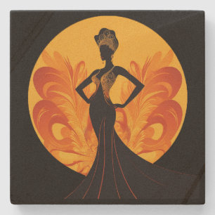 DESSOUS-DE-VERRE EN PIERRE DIVINE FEMININE #4 TITRE DESSOUS DE VERRE