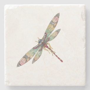 Dessous-de-verre En Pierre Dragonfly Art nouveau