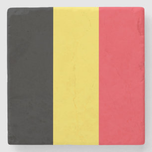 Dessous-de-verre En Pierre Drapeau belge patriotique