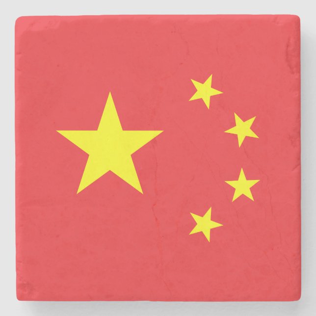 Dessous-de-verre En Pierre Drapeau chinois (Devant)
