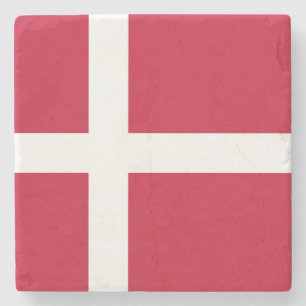 Dessous-de-verre En Pierre Drapeau Danemark