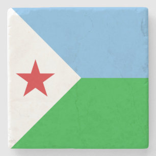 Dessous-de-verre En Pierre Drapeau de Djibouti