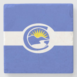 Dessous-de-verre En Pierre Drapeau de la ville du Centenaire (Colorado)