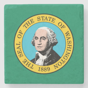 Dessous-de-verre En Pierre Drapeau de l'État de Washington