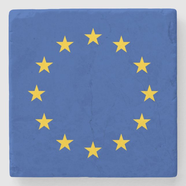 Dessous-de-verre En Pierre Drapeau de l'Union européenne (Devant)