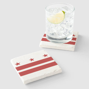 Dessous-de-verre En Pierre Drapeau de Washington DC