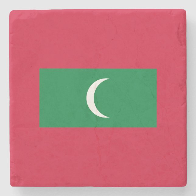 Dessous-de-verre En Pierre Drapeau des Maldives (Devant)