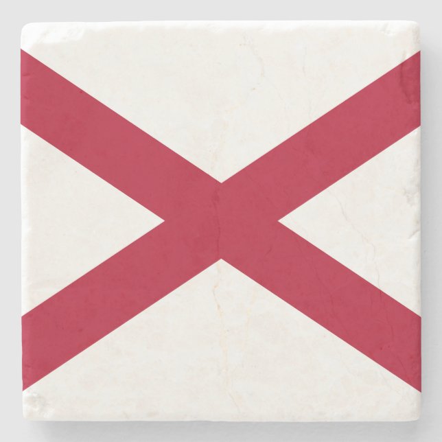 Dessous-de-verre En Pierre Drapeau d'État de l'Alabama (Devant)