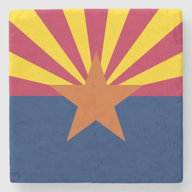 Dessous-de-verre En Pierre Drapeau d'État de l'Arizona (Devant)