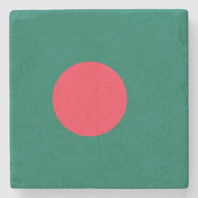 Dessous-de-verre En Pierre Drapeau du Bangladesh (Bangladesh) (Devant)