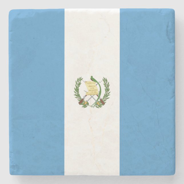 Dessous-de-verre En Pierre Drapeau du Guatemala (Devant)