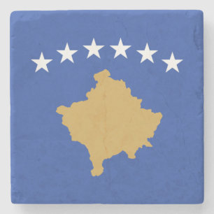 Dessous-de-verre En Pierre Drapeau du Kosovo