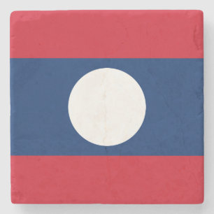 Dessous-de-verre En Pierre Drapeau du Laos