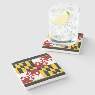 Dessous-de-verre En Pierre Drapeau du Maryland
