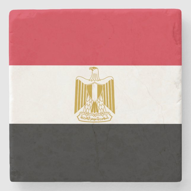 Dessous-de-verre En Pierre Drapeau Égypte (Devant)