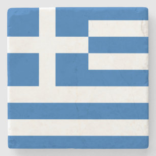 Dessous-de-verre En Pierre Drapeau grec (Grèce)
