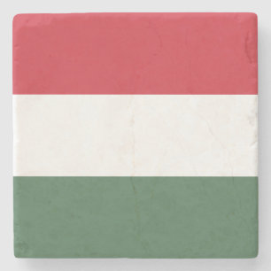 Dessous-de-verre En Pierre Drapeau Hongrie