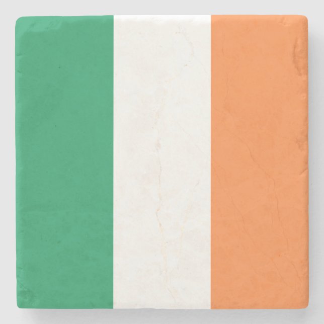 Dessous-de-verre En Pierre Drapeau irlandais (Devant)
