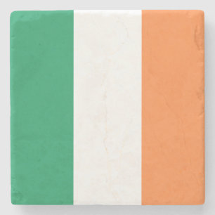 Dessous-de-verre En Pierre Drapeau irlandais (République d'Irlande) (ROI) (Ei