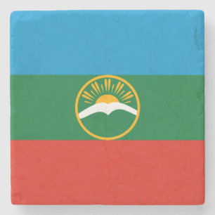 Dessous-de-verre En Pierre Drapeau Karachay Cherkessia