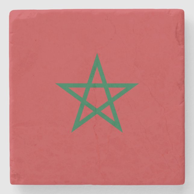Dessous-de-verre En Pierre Drapeau Maroc (Devant)