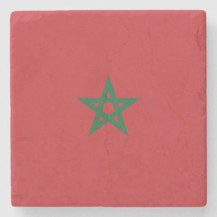 Dessous-de-verre En Pierre Drapeau Maroc