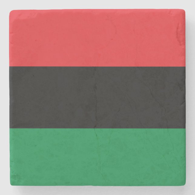 Dessous-de-verre En Pierre Drapeau panafricain (Devant)