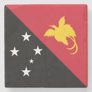 Dessous-de-verre En Pierre Drapeau Papouasie-Nouvelle-Guinée