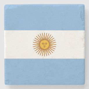 Dessous-de-verre En Pierre Drapeau patriotique argentin